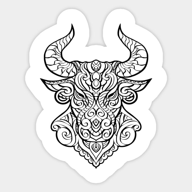 Taurus Sticker by elangkarosingo